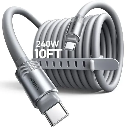 LISEN 10FT 240W USB C to USB C Cable