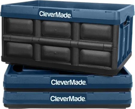 3-Pack CleverMade 32L (8-Gallon) Collapsible Storage Bin