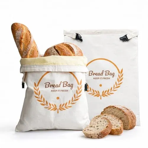 Reusable Beeswax Bread Bags (2-packs)
