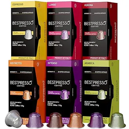 Prime Members: 120-Ct Bestpresso for Nespresso Original Coffee Pods (Variety Pack)