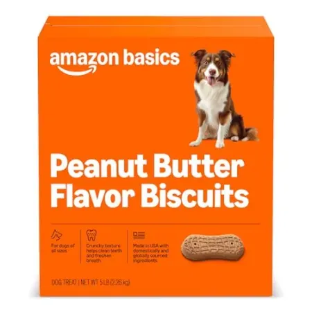 5lbs Amazon Basics Crunchy Dog Biscuits