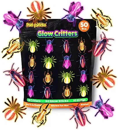 50-Count Glow Critters Halloween Toys
