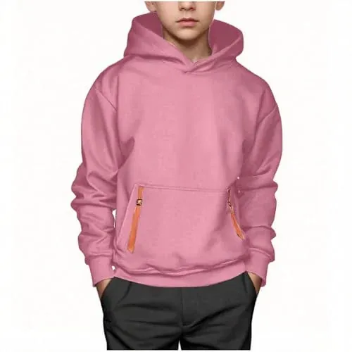Kids Hoodies Fleece Cargo Sweatshirts