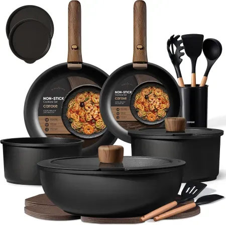 21-Piece CAROTE Non Stick Pots and Pans Set