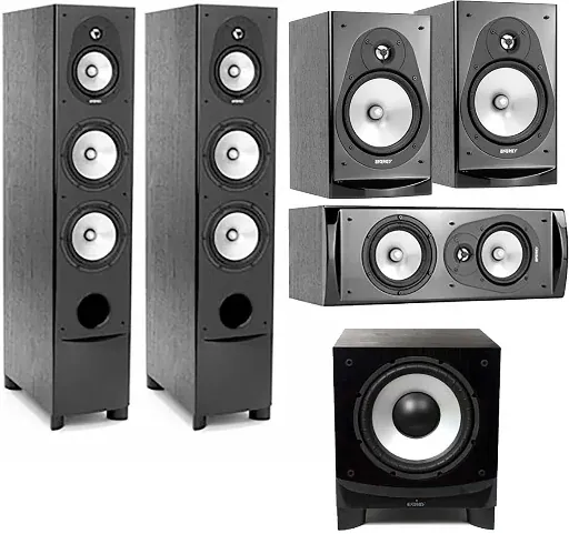 Energy Connoisseur 4.1 Home Theater Pack with 2x CF-70 Floors + CC-10 Center + CB-20 Bookshelves + C10 Sub