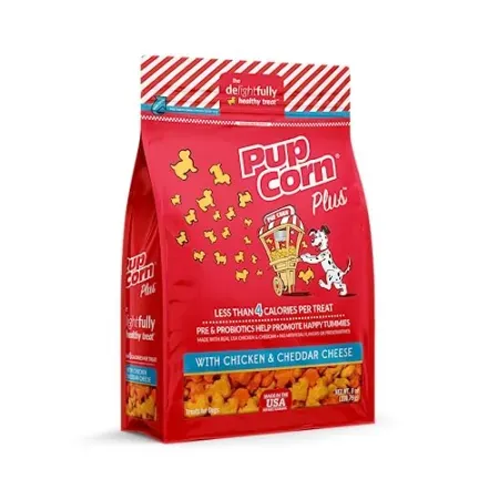 Pup Corn Plus Puffed Dog Treats (8oz)