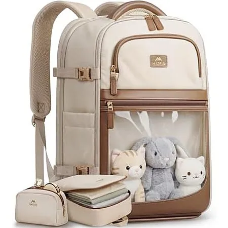 Prime Members: 40L Matein Her Carry-On Backpack w/ Laptop Compartment