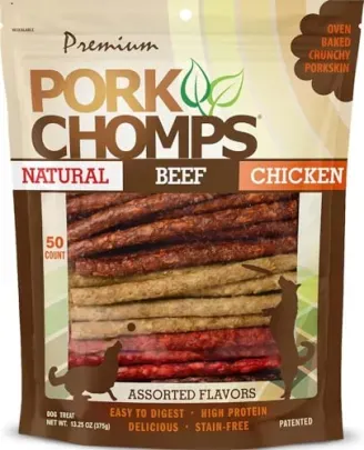 50-Count Pork Chomps 5" Dog Chews