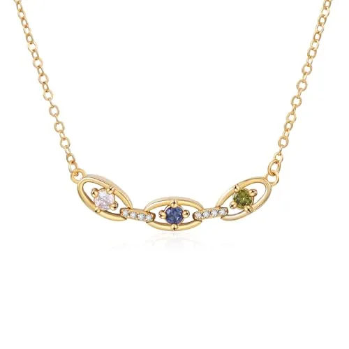 Lam Hub Fong Personalized Birthstone Necklace for Mom