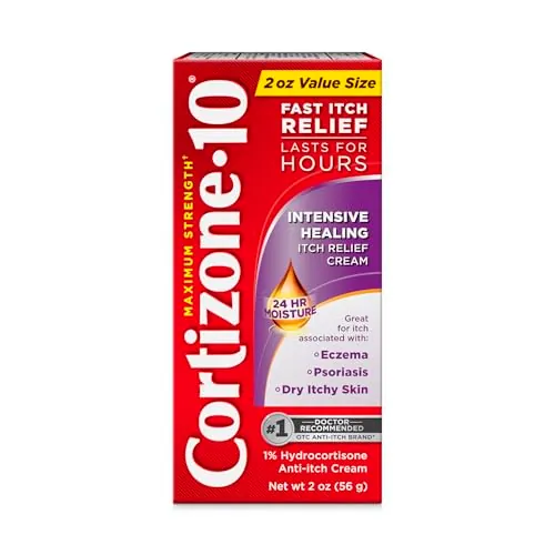 Cortizone-10 Maximum Strength Intensive Healing Anti-Itch Cream 2-Ounce