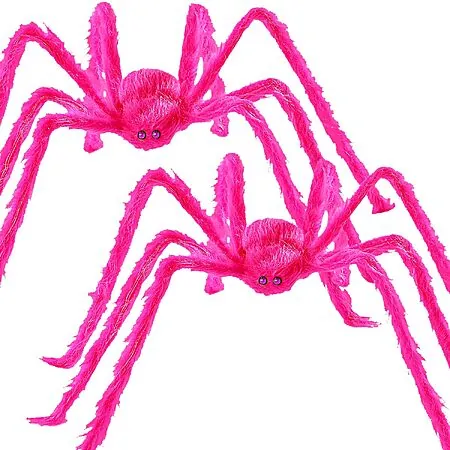 Wymulot Halloween Giant Hairy Spider Decorations (2 Styles)