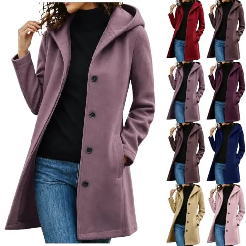 Hooded Trench Pea Coats