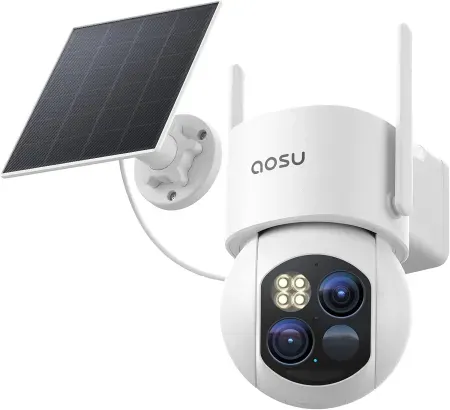 aosu T2 Dual-Lens 3K 360° PTZ Wireless Outdoor Security Camera