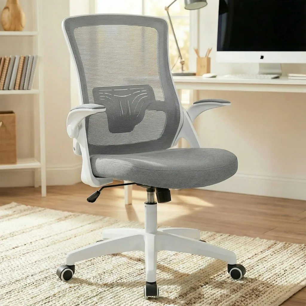 Inbox Zero Neeya Ergonomic Mesh Office Chair w/ Flip-Up Arms