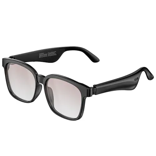 Oraolo Smart Glasses with Bluetooth Speaker (Brown)