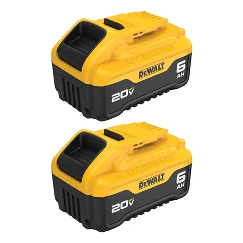 20V MAX Premium Lithium-Ion 6.0Ah Battery Pack (2 Pack)