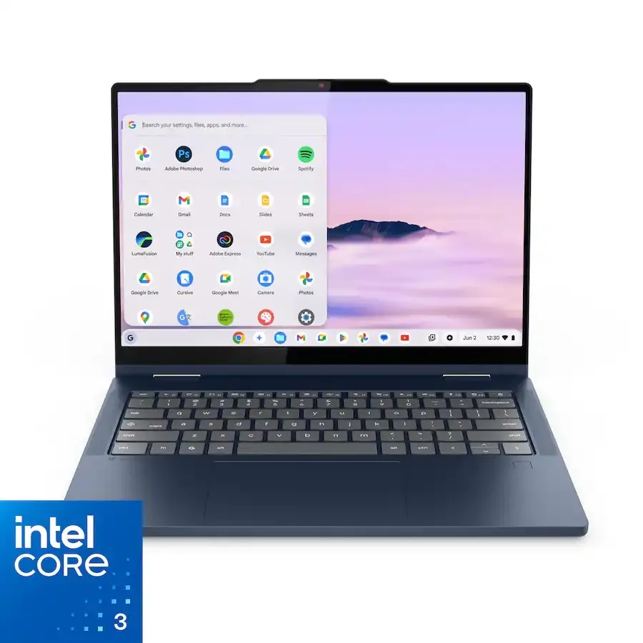 Lenovo Chromebook Plus 2-in-1 14in Intel Core 3 8GB 128GB Laptop