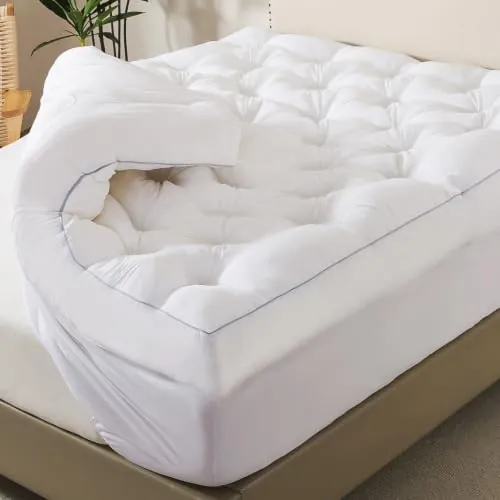 WhatsBedding 5 Inch Memory Foam Mattress Topper Queen