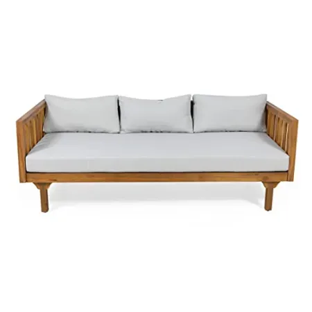 Christopher Knight Home Tina Outdoor 3-Seater Acacia Wood Daybed