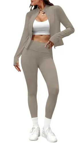Alaroo 2 Piece Workout Sets with 4 Pockets