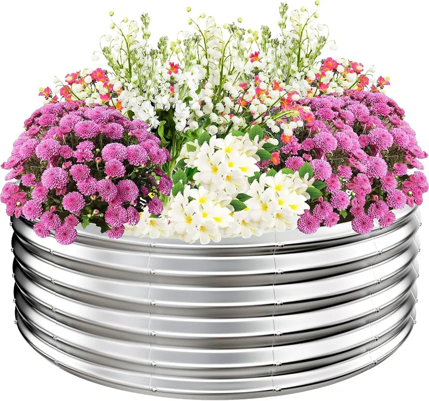 Galvanized Steel 4′ Planters