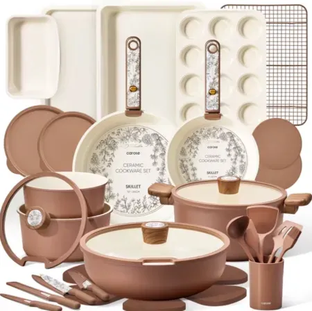 39-Piece CAROTE Ceramic Cookware Set