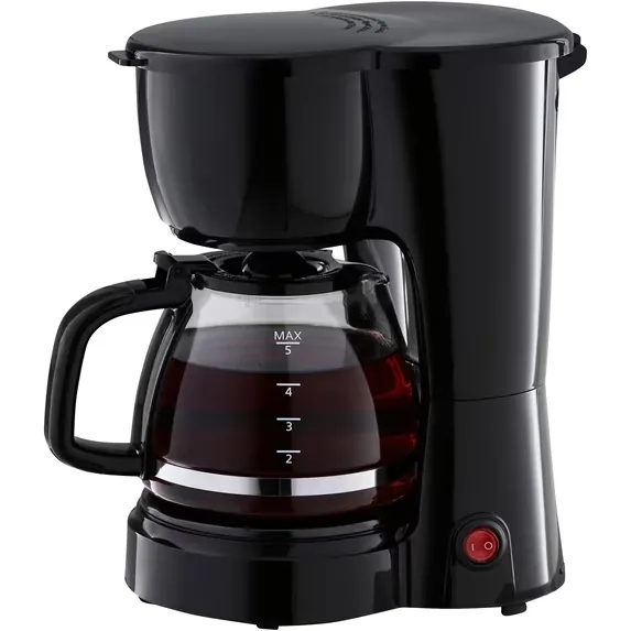 Mainstays 5 Cup Drip Coffee Maker, Black