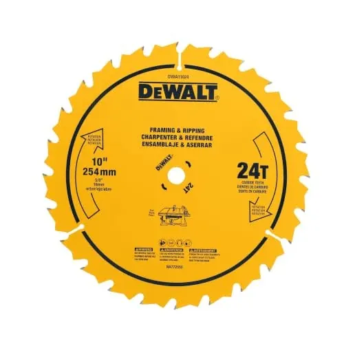 DEWALT 10 in. 24 Tooth General Purpose Saw Blade