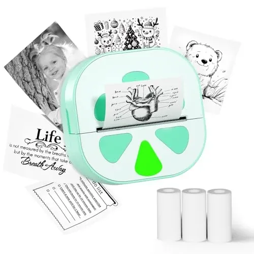 NADAIIN Mini Sticker Printer w/Tape