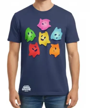 Nintendo Super Mario Lumas Around Men's Graphic T-Shirt