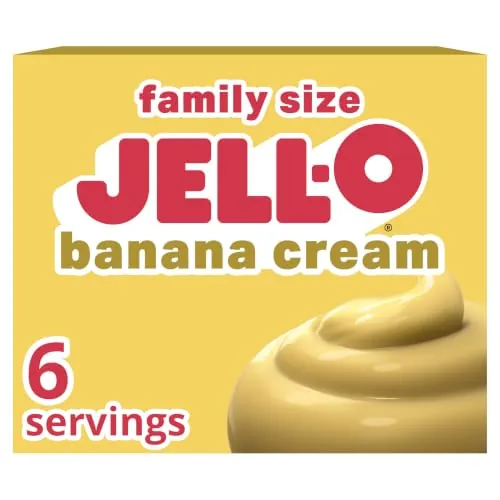 Jell-O Family Size Banana Cream Instant Pudding & Pie Filling 5.1oz