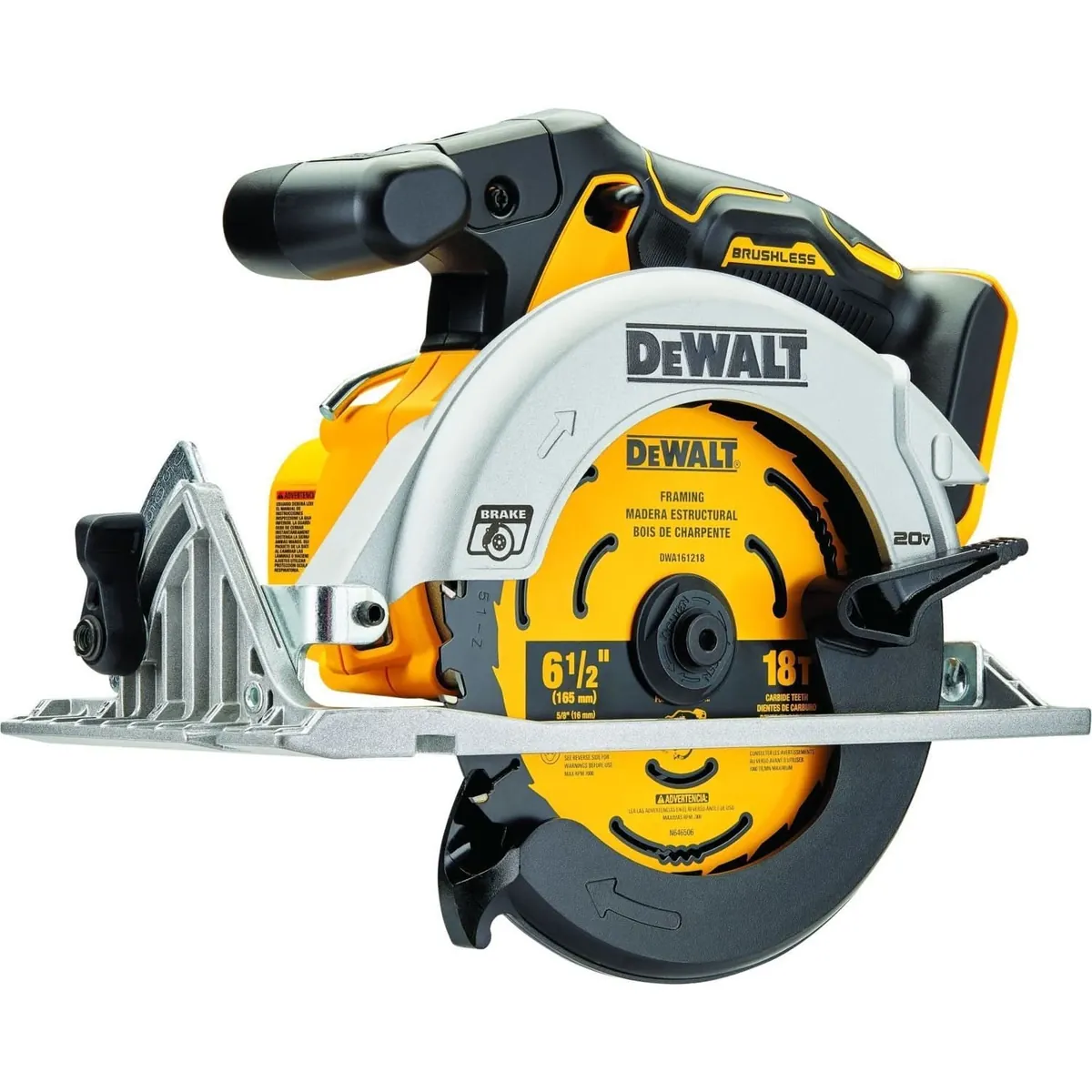 DEWALT 20V MAX 6-1/2-in. Brushless Cordless Circular Saw