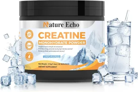 7.4oz 42-Servings Nature Echo Creatine Monohydrate Powder