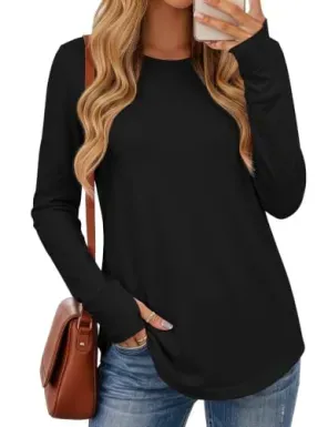 JUSTFASHIONNOW Women's Cotton Long Sleeve Shirt