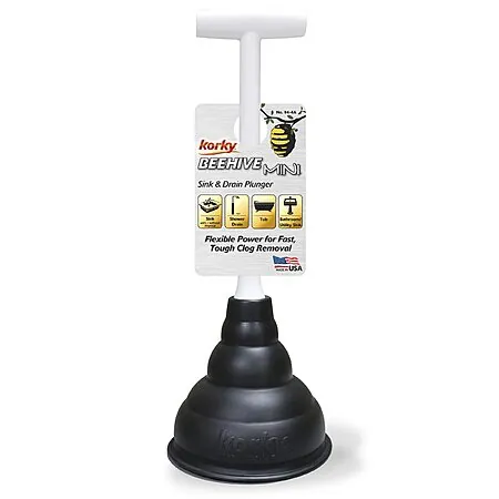 Korky Beehive Mini Sink & Drain Plunger