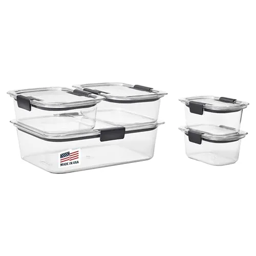 Rubbermaid Brilliance Food Storage Containers 10-Piece Set