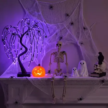 34-Piece Woanger Halloween Mantle & Tabletop Decoration Set