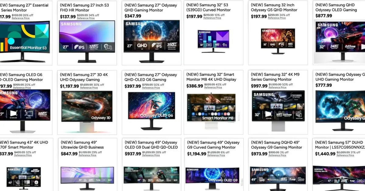 Woot slashes over 50% off Samsung Odyssey and workstation monitors, with deals starting at just