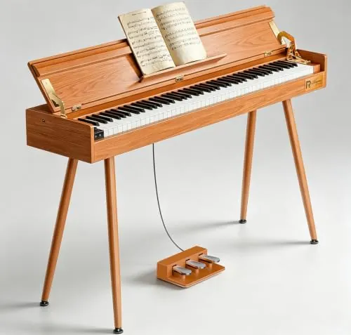Rhymo UP88A 88-Key Weighted Hammer Action Digital Piano
