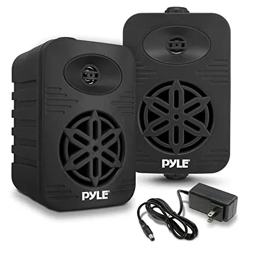 Pyle 2-Pack Bluetooth Outdoor Speakers 5.25" 500W