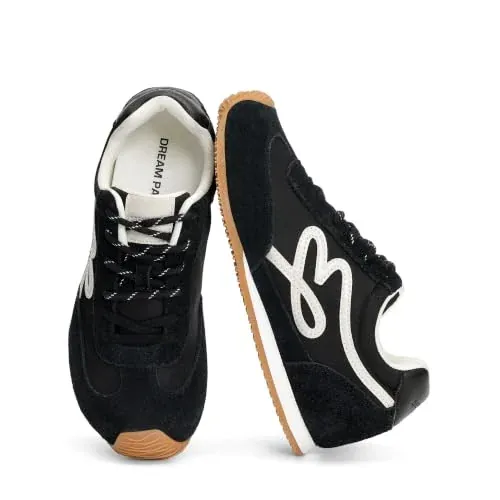 DREAM PAIRS Women's Retro Low Top Lace-Up Fashion Shoes