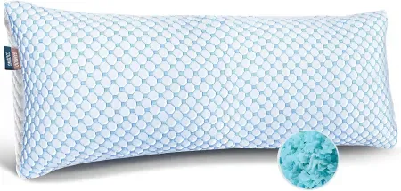 Nestl Luxury Shredded Memory Foam Cooling Body Pillow