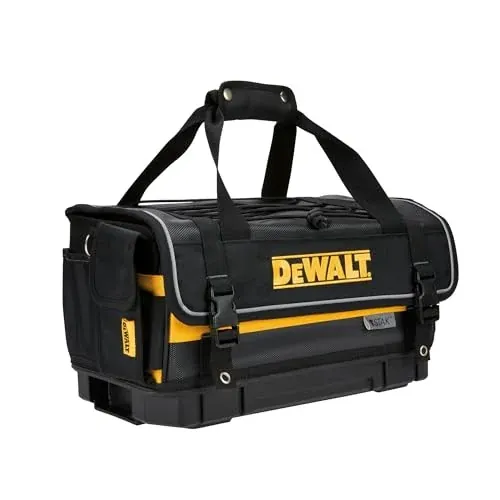 DEWALT 16-Inch Tool Bag Tote with Tool Organizer and Hard Bottom