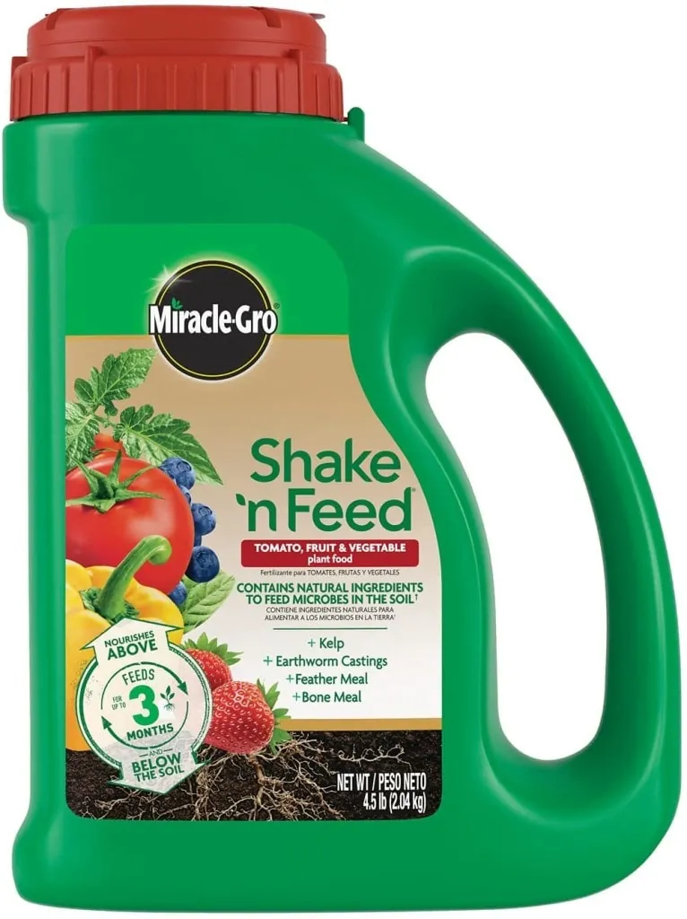Miracle-Gro Shake 'N Feed Tomato, Fruit, & Vegetable Feed 4.5-lb. Jug