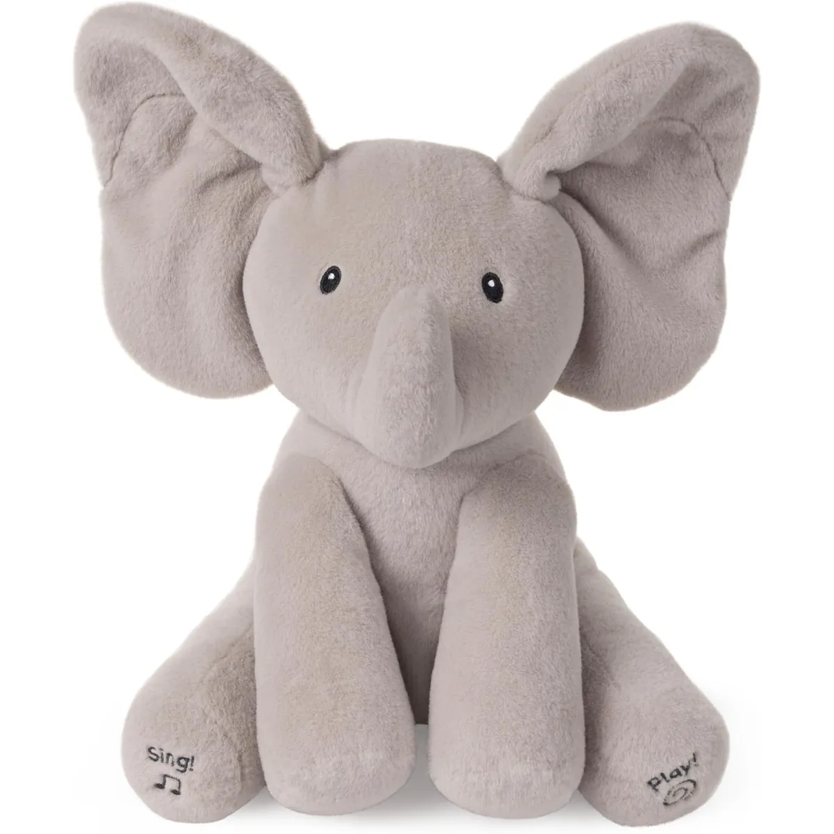 Gund Baby Flappy Elephant 12in Musical Baby Toy