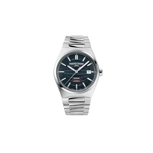 Frederique Constant Mens Swiss Automatic Highlife COSC Silver-Tone Stainless Steel Watch