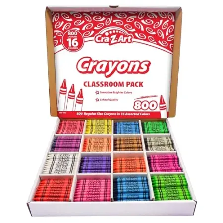 800-Count Cra-Z-Art Crayon Bulk Class Pack (16 Colors)