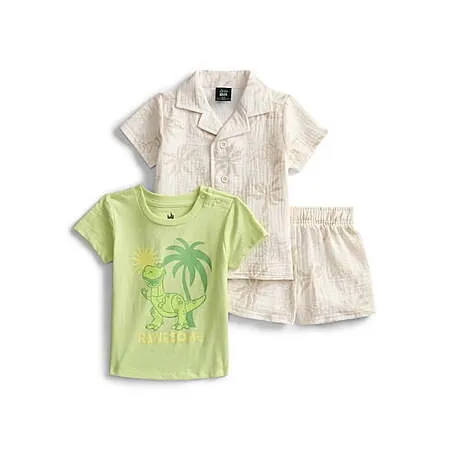 3-Pc Disney Baby Boys' Pixar Toy Story Rex Outfit Set (various colors)