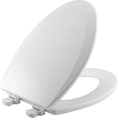 Bemis Wood Elongated Toilet Seat (White)