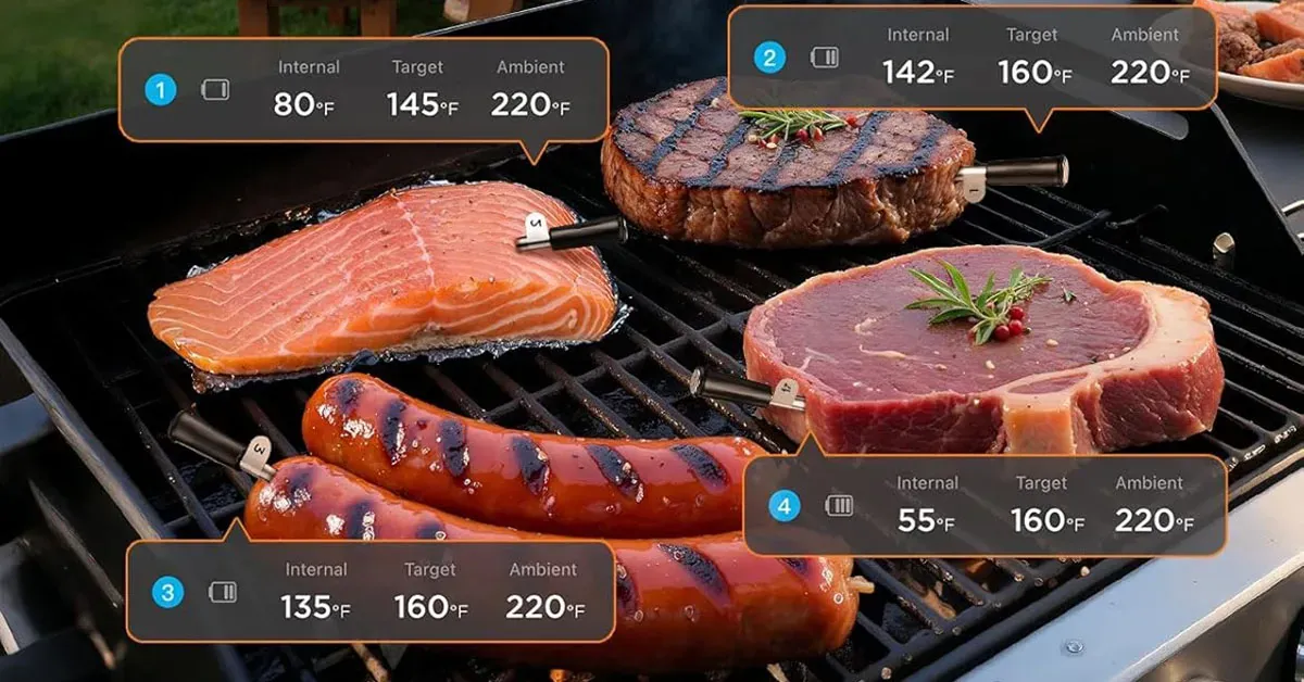 Govee Smart Wireless 4-Probe Meat Thermometer